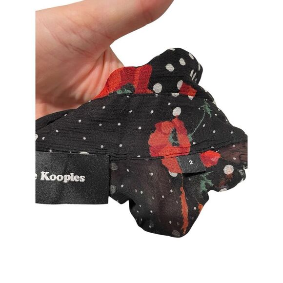 THE KOOPLES Poppy Popi Pop swiss dot Print blouse Size 2 - Picture 4 of 8